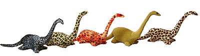 Dinos sandgefüllt